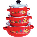 Enamel Casserole/3PCS Kitchenware Set /3PCS Cookware Set